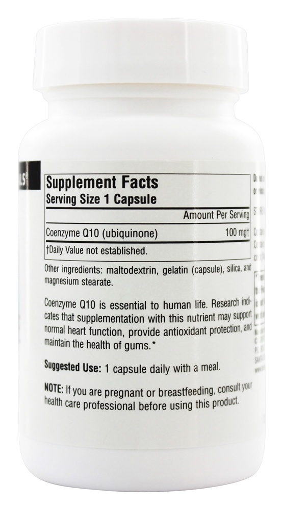 Coenzima Q-10 100 mg. - Cápsulas 60 Source Naturals - Imagem 2