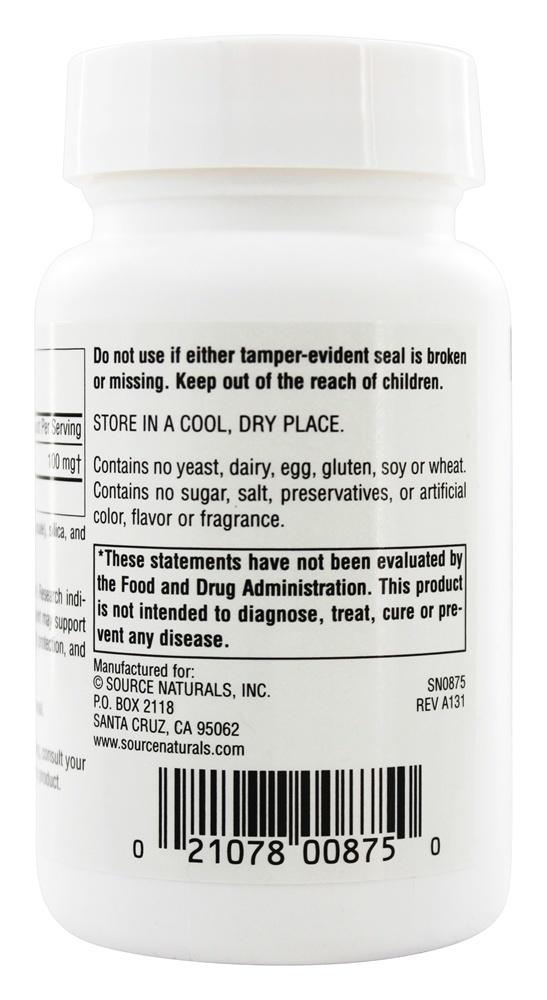 Coenzima Q-10 100 mg. - Cápsulas 60 Source Naturals - Imagem 3