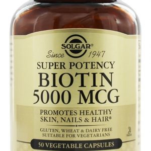 Comprar biotina super potente 5000 mcg. - cápsulas vegetarianas 50 solgar preço no brasil biotina vitaminas e minerais suplemento importado loja 179 online promoção -