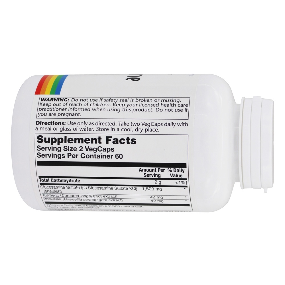 Sulfato de Glucosamina 2 Por Dia 1500 mg. - Cápsulas 120 Solaray - Imagem 2