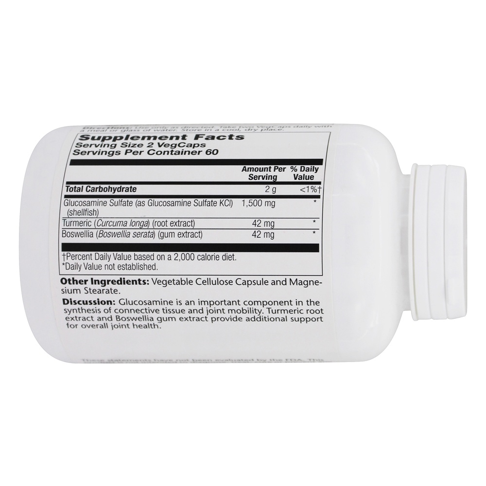 Sulfato de Glucosamina 2 Por Dia 1500 mg. - Cápsulas 120 Solaray - Imagem 3