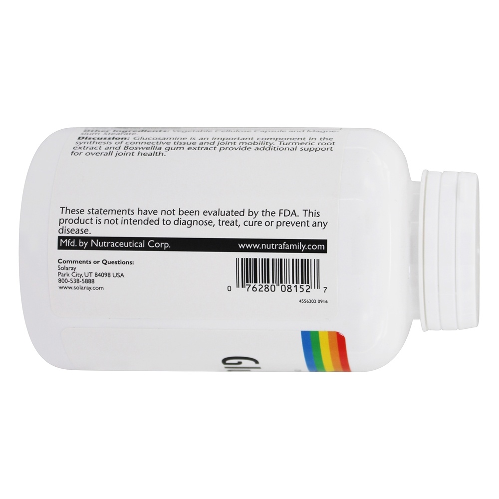 Sulfato de Glucosamina 2 Por Dia 1500 mg. - Cápsulas 120 Solaray - Imagem 4
