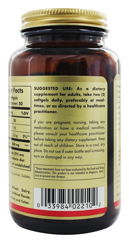 Complexo Fosfatidil Colina - 100 Softgels Solgar - Imagem 3