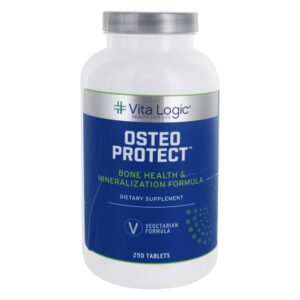 Osteo Proteger Osso Saúde & Mineralização Fórmula - 250 Comprimidos vegetarianos Vita Logic