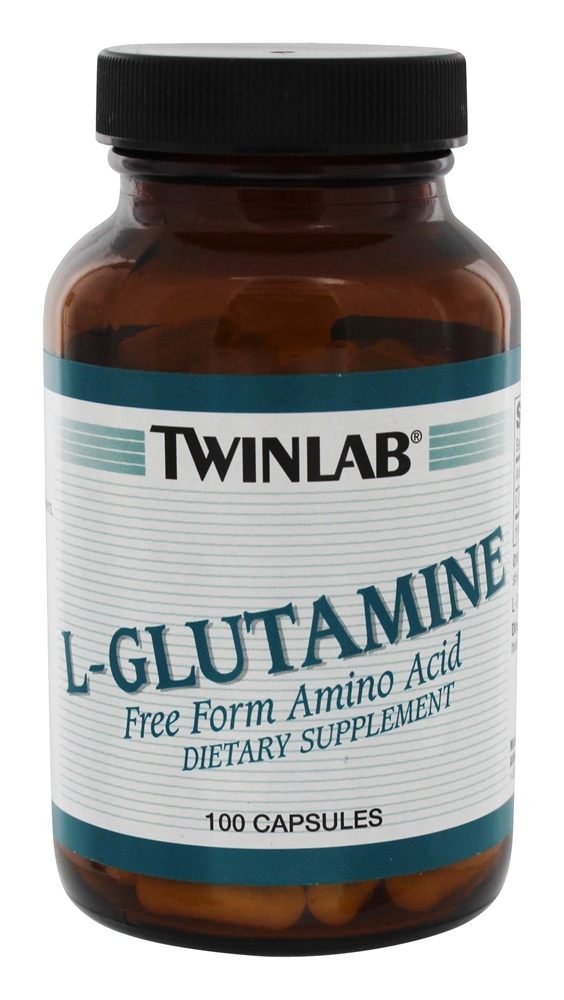 L-Glutamina Livre de Aminoácidos 500 mg. - Cápsulas 100 Twinlab