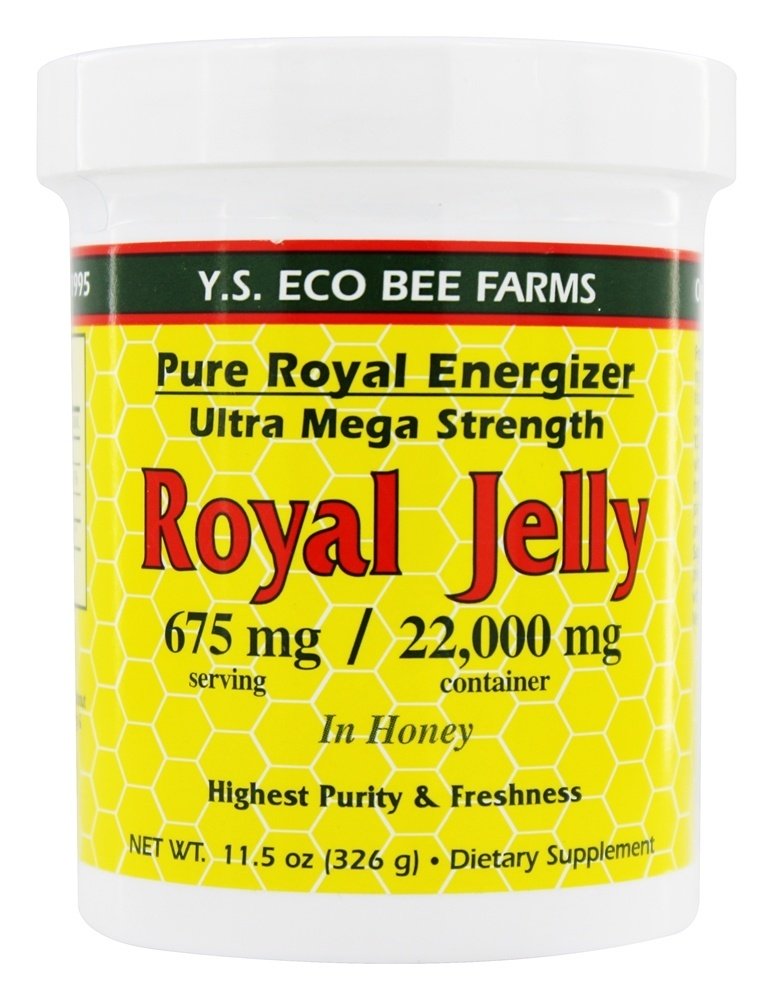Real Geléia Em Mel Pure Roal Energizer Extremista Mega Força 22000 mg. - 11.5 oz. YS Organic Bee Farms