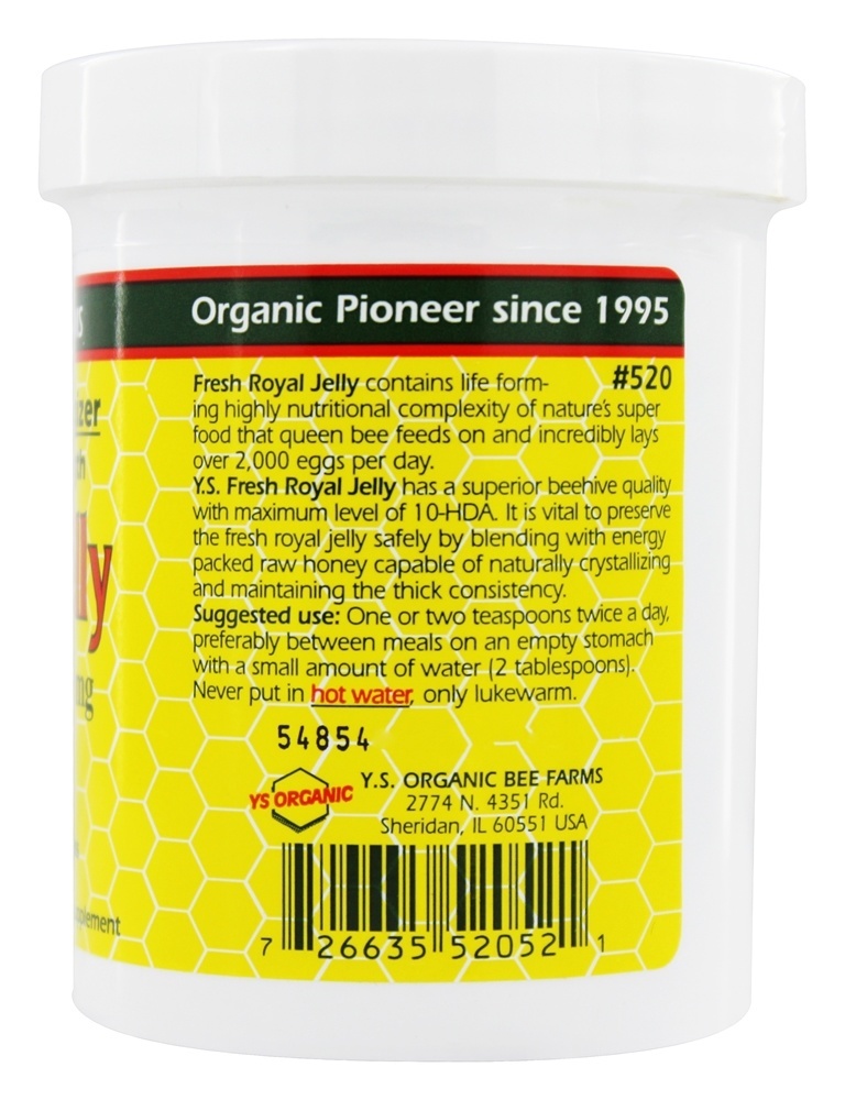 Real Geléia Em Mel Pure Roal Energizer Extremista Mega Força 22000 mg. - 11.5 oz. YS Organic Bee Farms - Imagem 3