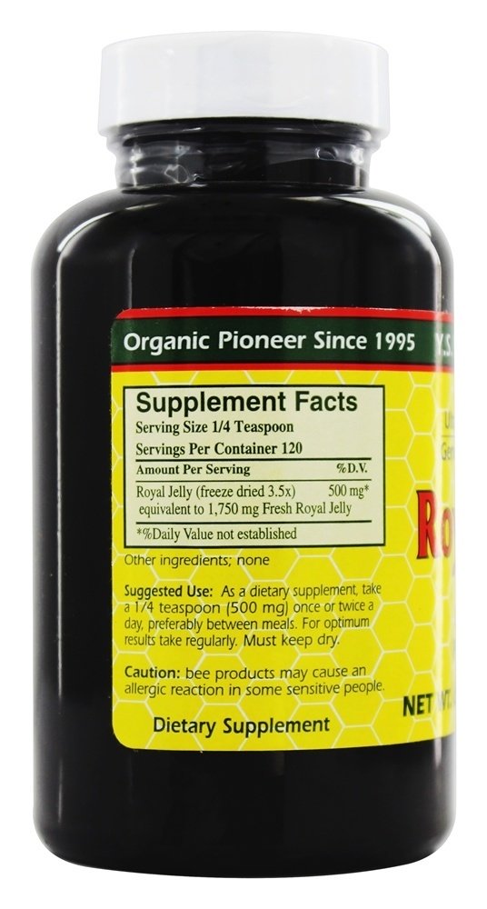 Geléia Real Pure Em Pó 60000 mg. - 2 oz. YS Organic Bee Farms - Imagem 2