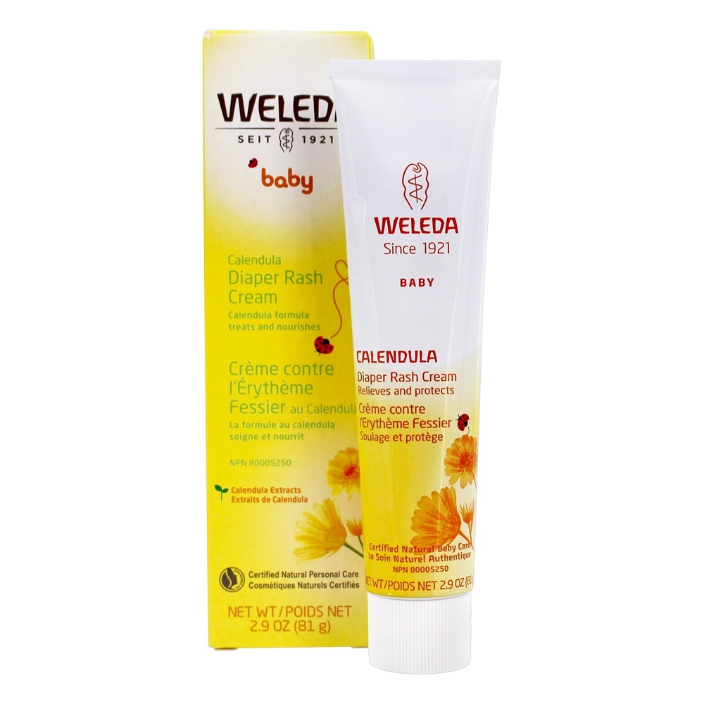 Extratos de calêndula de creme de fralda de bebê - 2.9 oz. Weleda