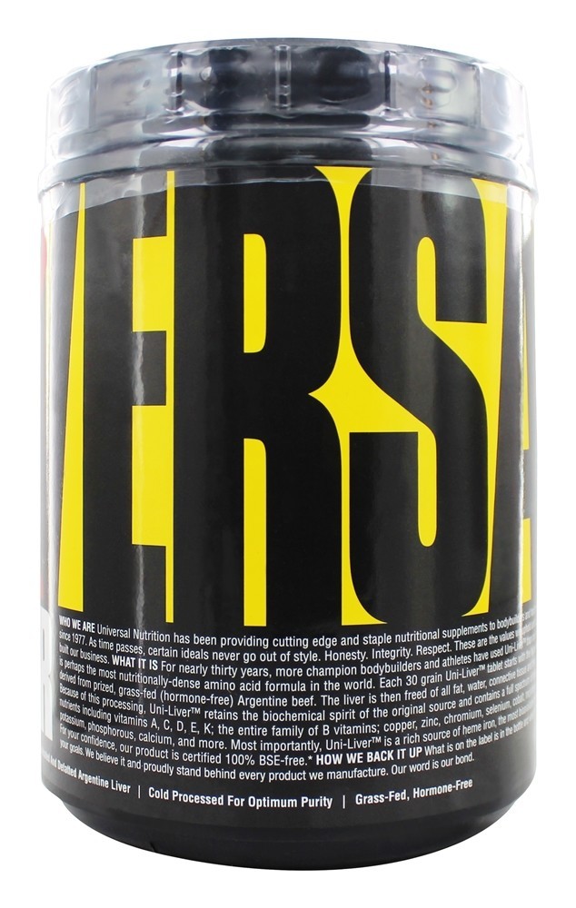 Suplemento ao Fígado Seco Uni-Fígado - 500 Tablets Universal Nutrition - Imagem 3