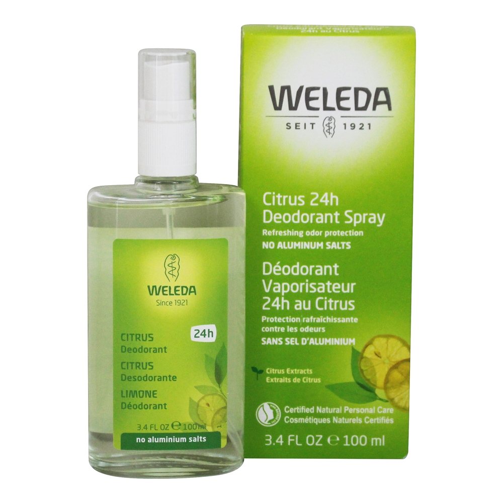 Extratos Citrinos de Desodorante Spray 24h - 3.4 fl. oz. Weleda