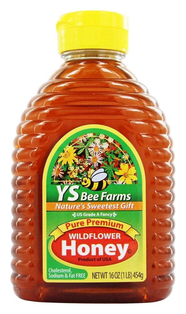 Pure Grau dos EUA Premium A Wildflower Honey Fancy - 16 oz. YS Organic Bee Farms