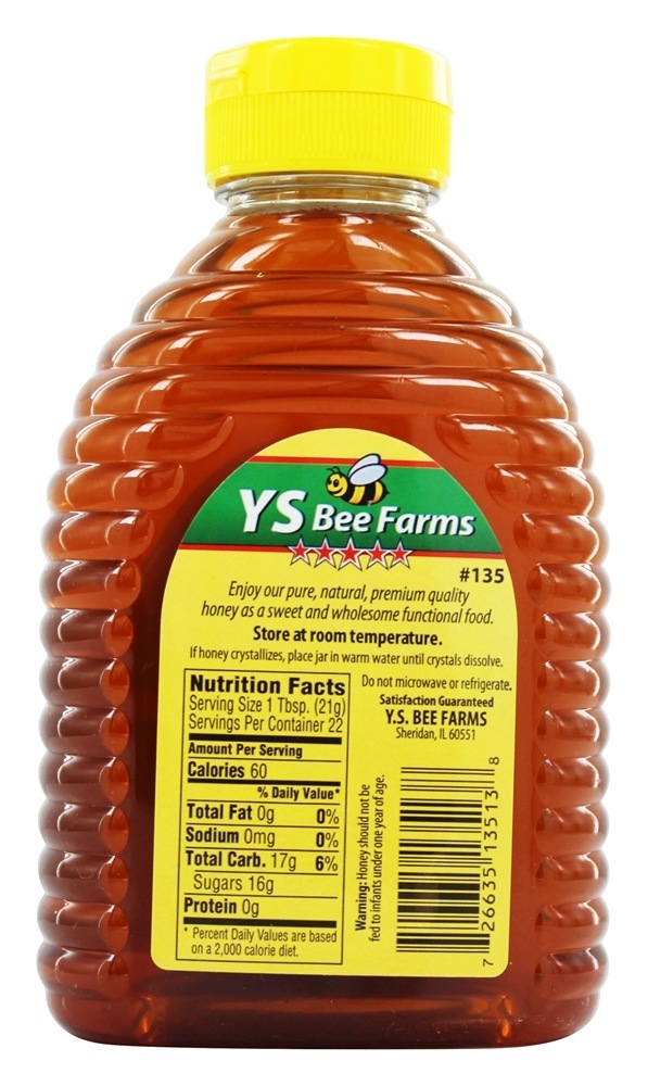 Pure Grau dos EUA Premium A Wildflower Honey Fancy - 16 oz. YS Organic Bee Farms - Imagem 2