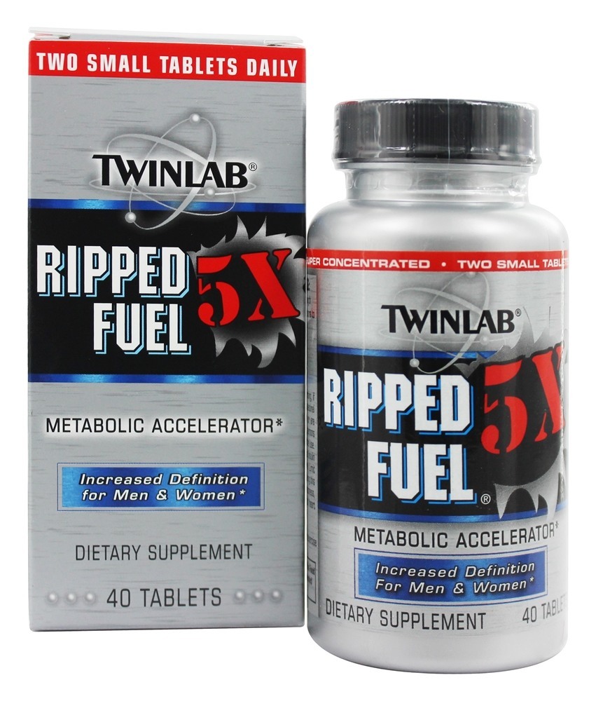 Acelerador Metabólico Ripped Fuel 5X - 40 Tablets Twinlab