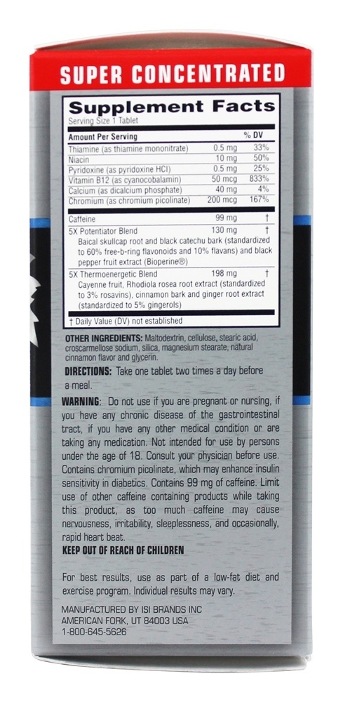 Acelerador Metabólico Ripped Fuel 5X - 40 Tablets Twinlab - Imagem 2