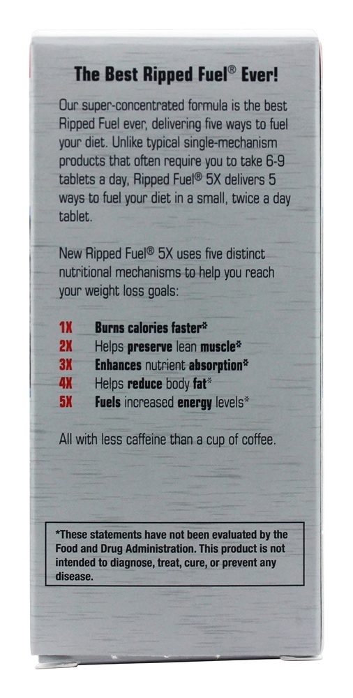 Acelerador Metabólico Ripped Fuel 5X - 40 Tablets Twinlab - Imagem 3