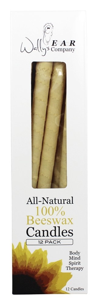 Velas oca multifunções todo-naturais 100 % cera de abelha - Pacote 12 Wally's Natural Products