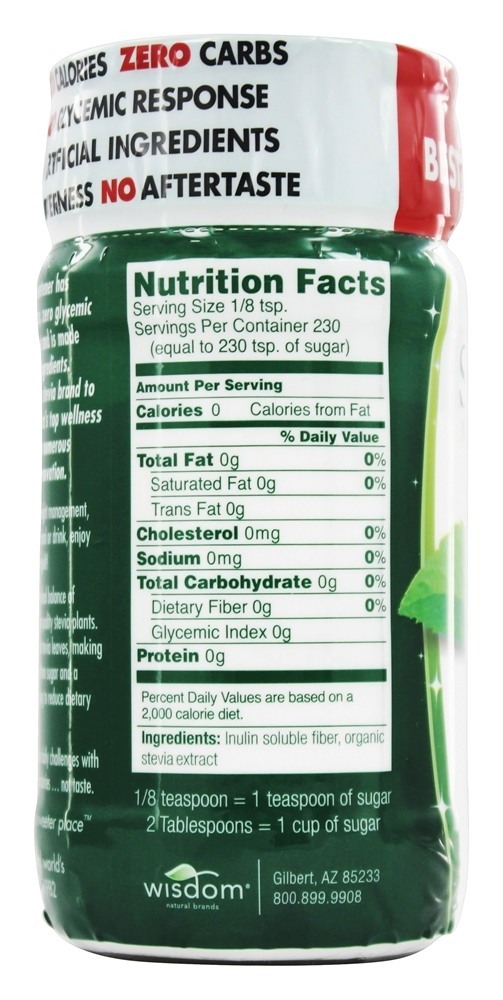 Stevia Mais Sacudidor Garrafa - 4 oz. SweetLeaf - Imagem 2
