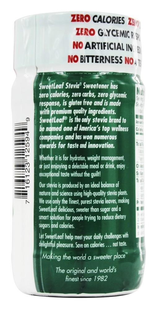 Stevia Mais Sacudidor Garrafa - 4 oz. SweetLeaf - Imagem 3