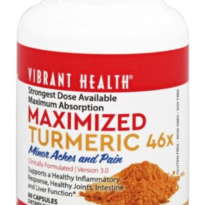 Comprar turmeric maximized 46x 400 mg. - 60 tablets vibrant health preço no brasil cúrcuma ervas suplemento importado loja 23 online promoção -