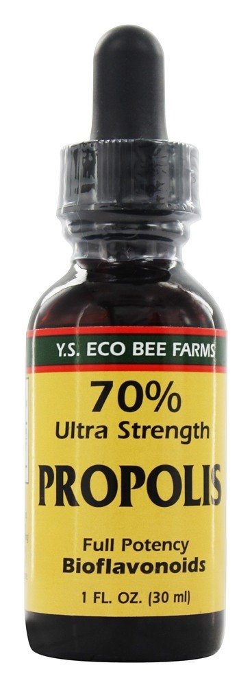 70 % de tintura de própolis de força ultra - 1 fl. oz. YS Organic Bee Farms
