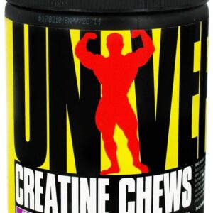 A creatina mastiga o sabor da uva - 144 Mastiga Universal Nutrition