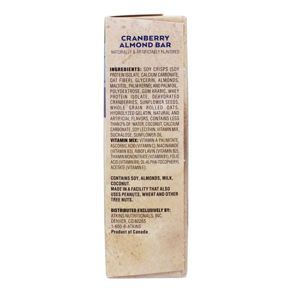 Lanche Barras Caixa Oxicoco Amêndoa - 5 Barras Atkins - Imagem 2