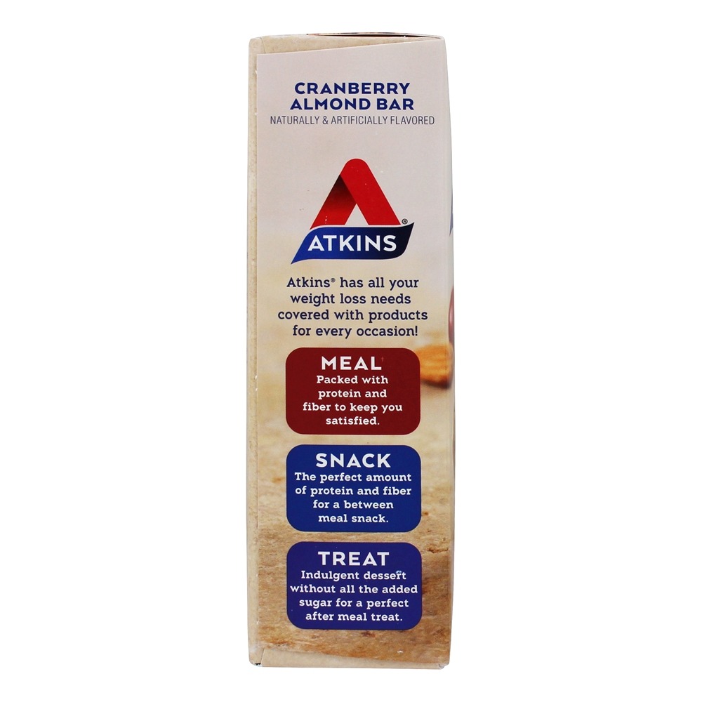 Lanche Barras Caixa Oxicoco Amêndoa - 5 Barras Atkins - Imagem 4