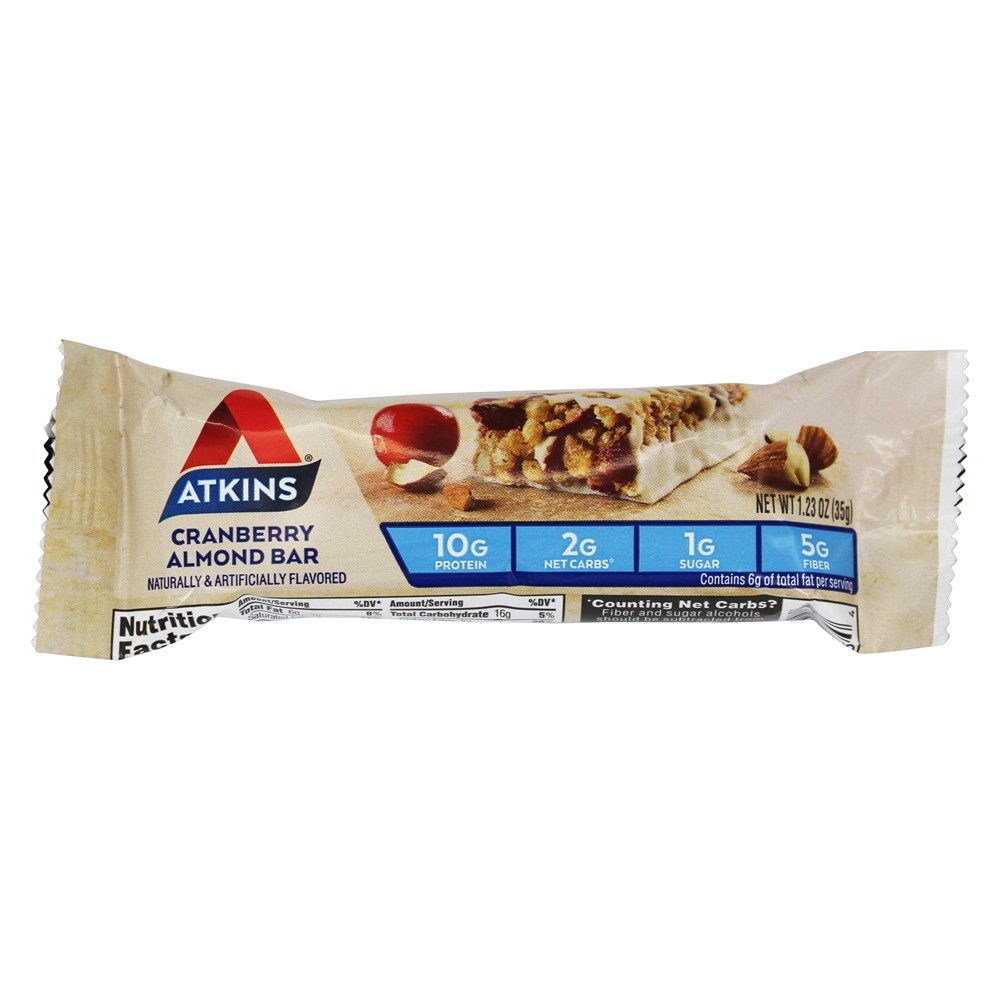 Lanche Barras Caixa Oxicoco Amêndoa - 5 Barras Atkins - Imagem 5