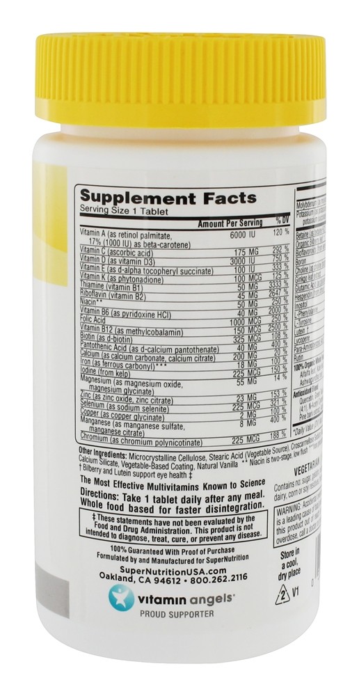 Simply One 50 + Multivitaminas de Poder Triplo Masculino - 90 Tablets Super Nutrition - Imagem 2