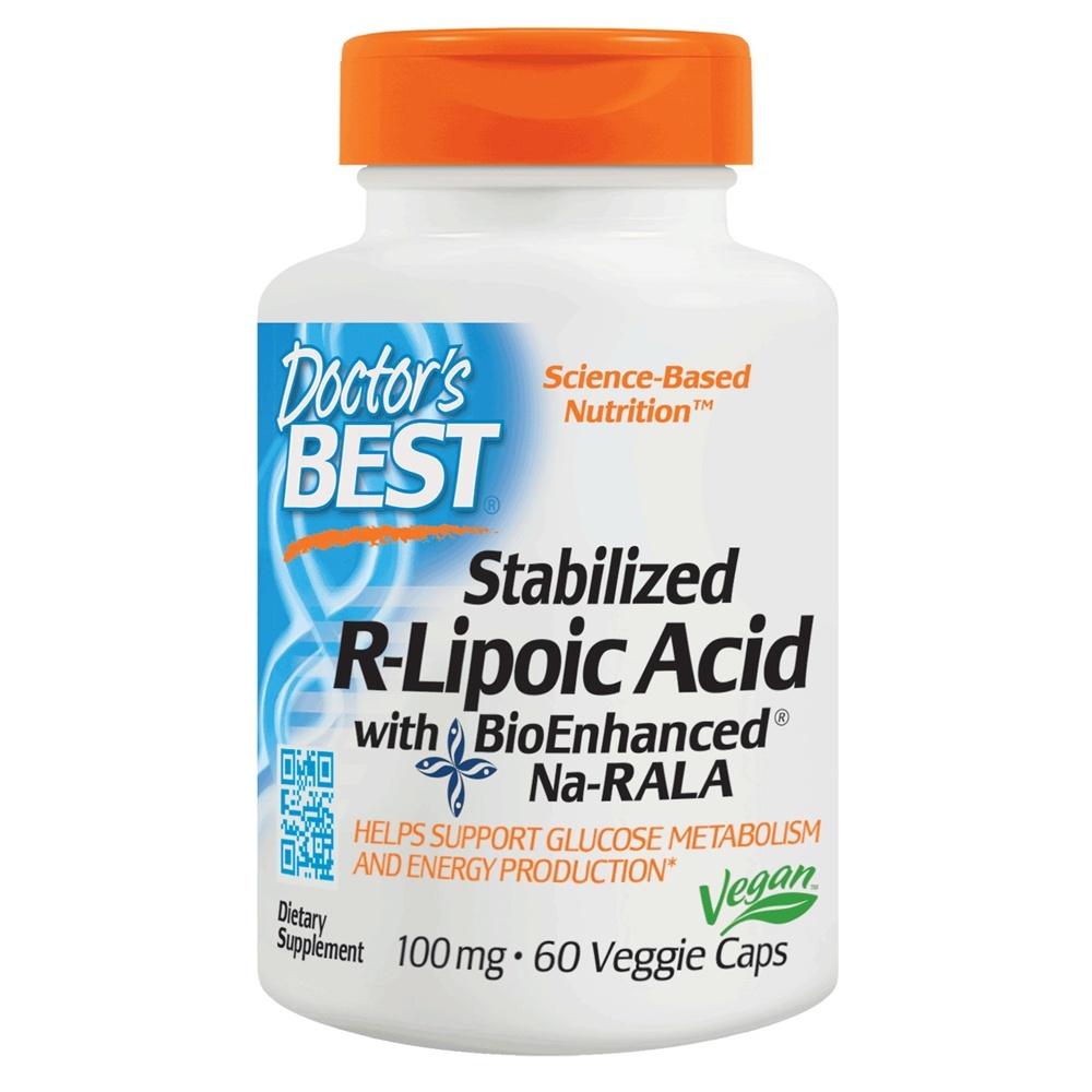 Ácido R-Lipóico Estabilizado 100 mg . - Cápsulas vegetarianas 60 Doctor's Best