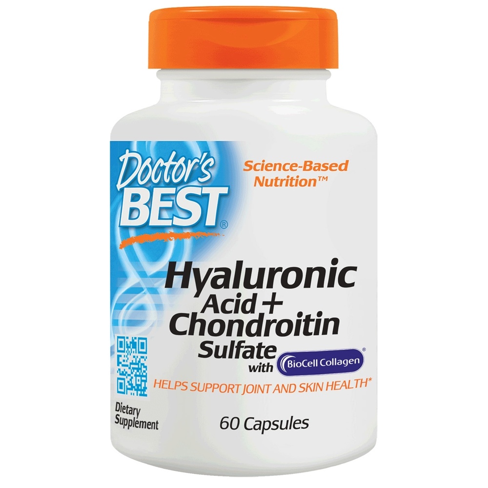 Ácido Hialurônico com Sulfato de Condroitina 100 mg . - Cápsulas 60 Doctor's Best