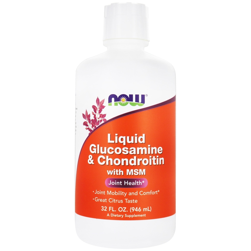 Glucosamina líquida e condroitina com MSM Citrus - 32 fl. oz. NOW Foods