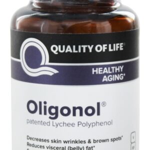 Oligonol Para Um Envelhecimento Saudável 100 mg. - Cápsulas vegetarianas 30 Quality Of Life Labs