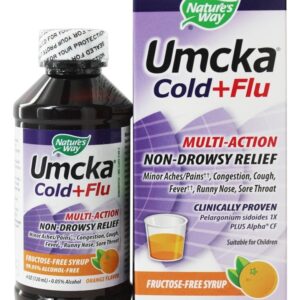 Comprar umcka frio + gripe xarope sem açúcar - 4 oz. Nature's way preço no brasil homeopatia remédios para resfriados suplemento importado loja 5 online promoção -