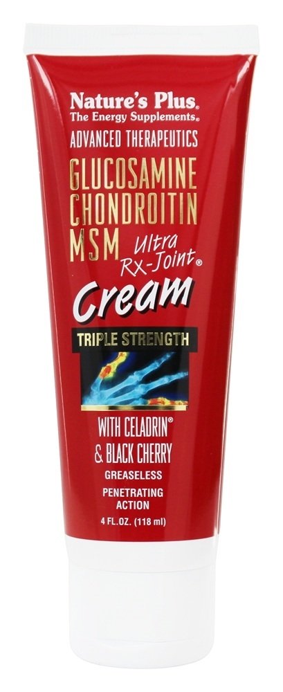 Creme de Glucosamina Condroitina MSM Ultra Rx-Joint com Celadrin & Cereja Preta - 4 oz. Natures Plus