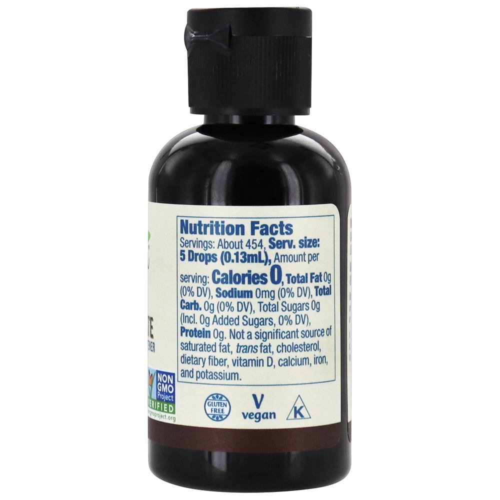 Adoçante Líquido BetterStevia Chocolate Amargo - 2 fl. oz. NOW Foods - Imagem 2