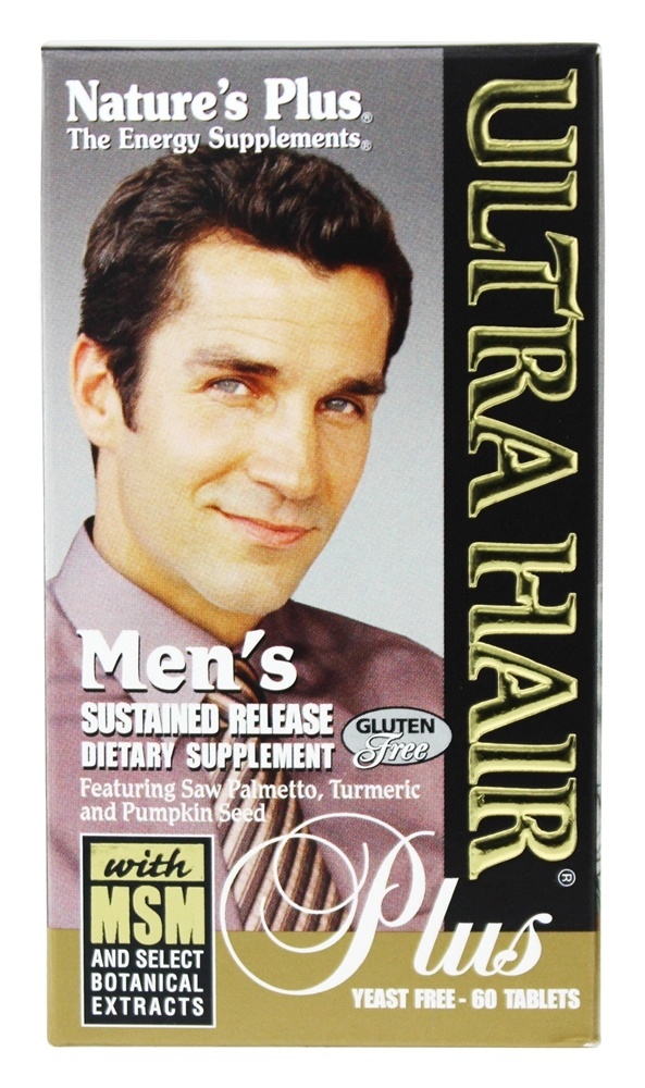 Homens Extremista Cabelo Mais com MSM Sustentado Liberar Comprimidos - 60 Tablets Natures Plus - Imagem 4