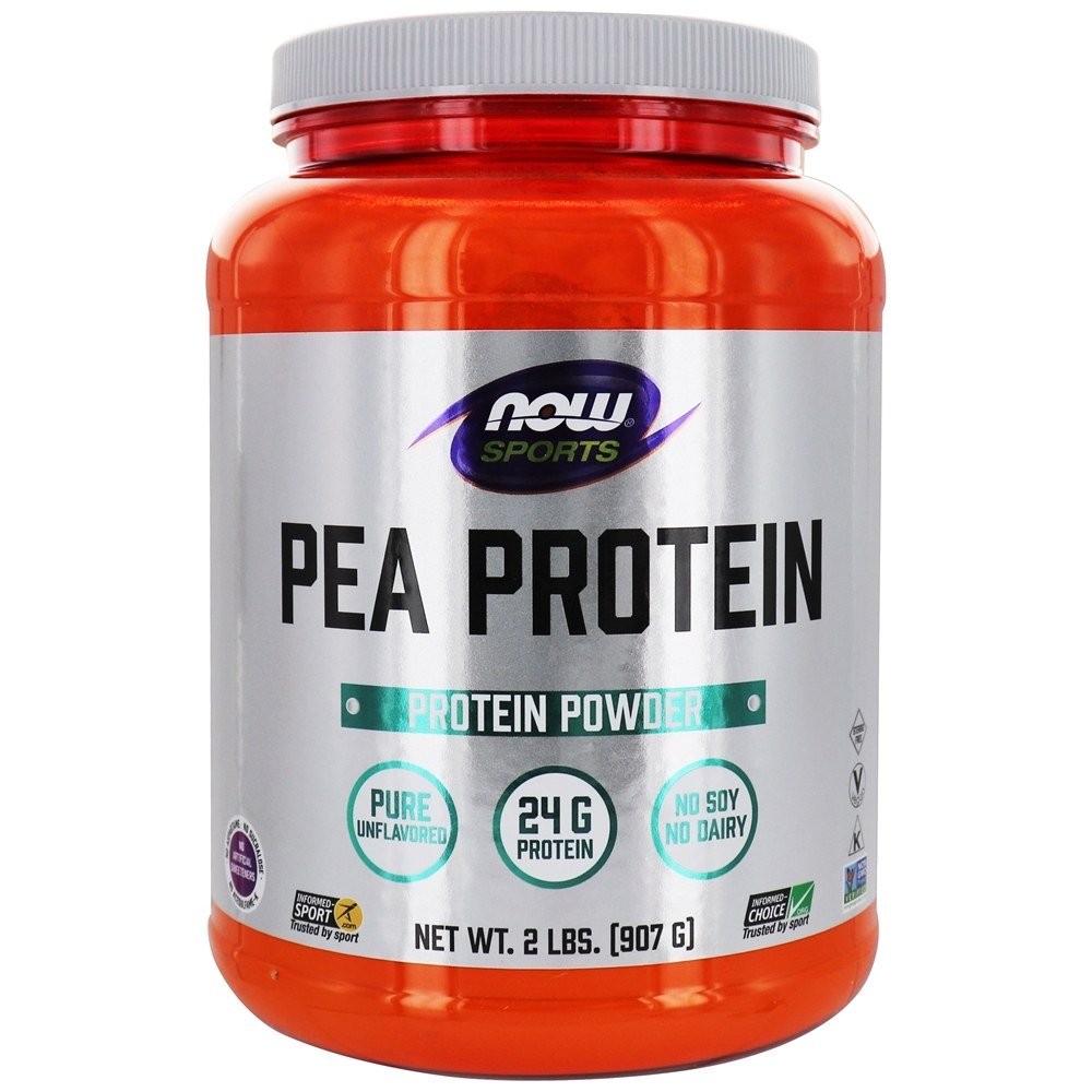 Now Sports Pea Protein Powder sem sabor - 2 lbs. NOW Foods