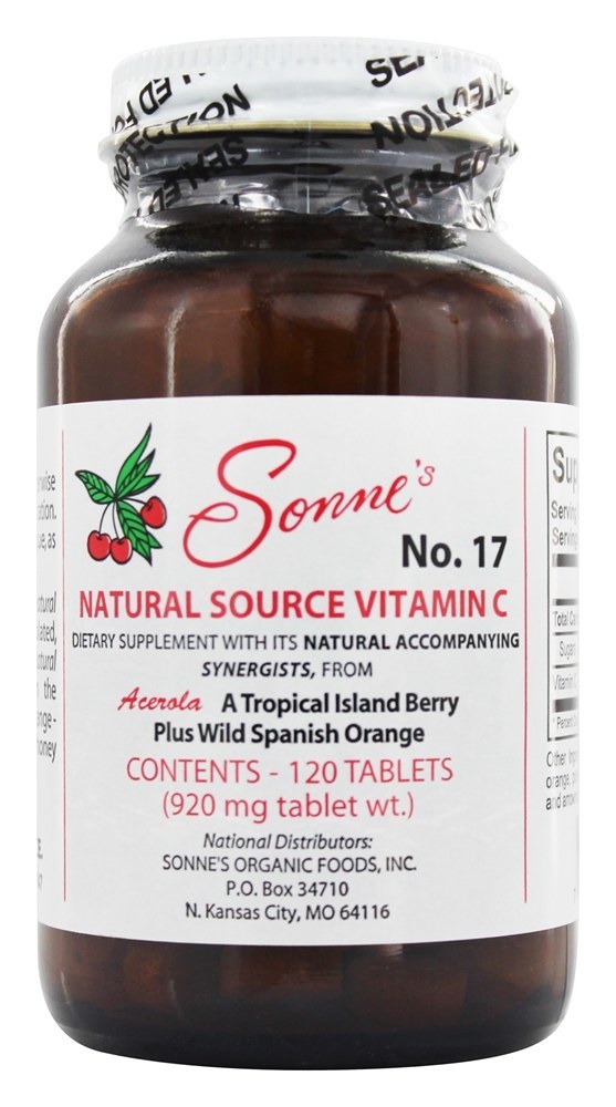 Vitamina C de Fonte Natural #17 - 120 Tablets Sonne's
