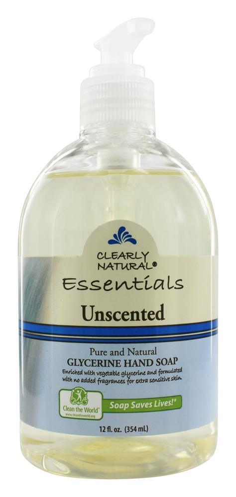 Sabonete de glicerina líquida com bomba sem perfume - 12 fl. oz. Clearly Natural