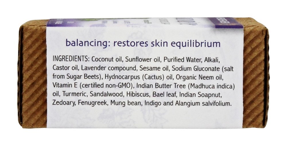 Sabonete em barra ayurvédico com Neem lavanda-Neem orgânico - 2.75 oz. Auromere - Imagem 2
