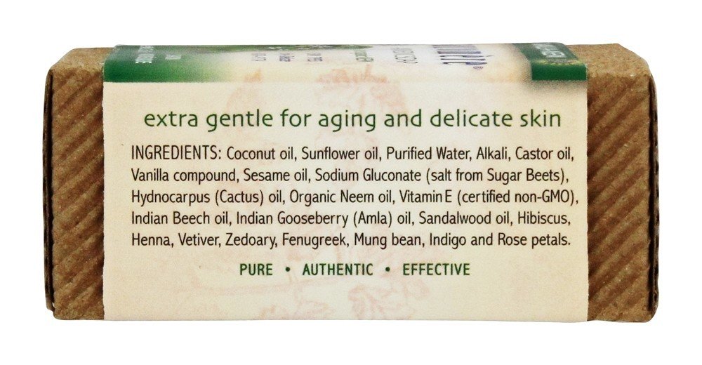 Sabonete de Bar Ayurvédico com Neem Orgânico Baunilha-Neem - 2.75 oz. Auromere - Imagem 2
