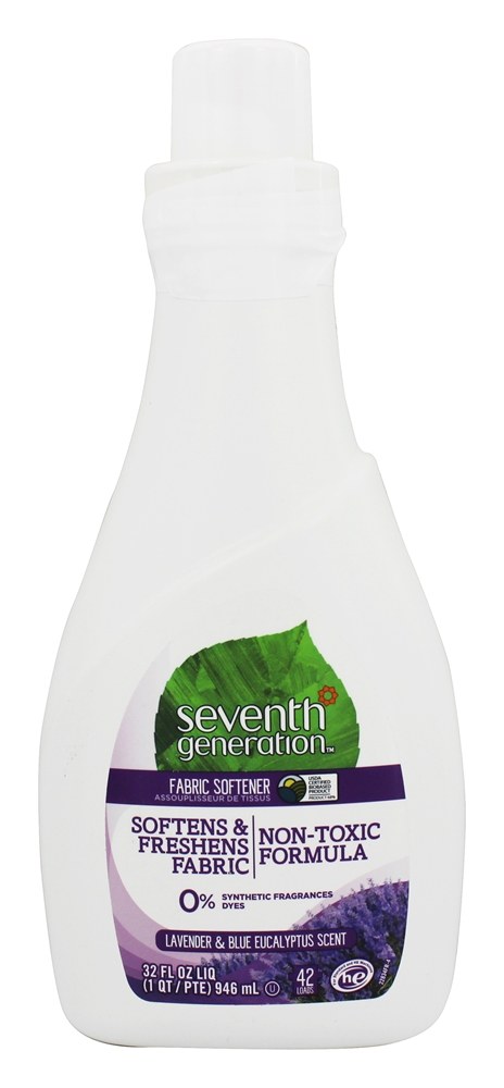 Eucalipto e alfazema azuis do amaciante líquido natural da tela - 32 fl. oz. Seventh Generation