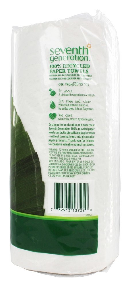 Toalhas de papel 100 Jumbo branco reciclado% 156 Sheets - 1 rolo (s) Seventh Generation - Imagem 2