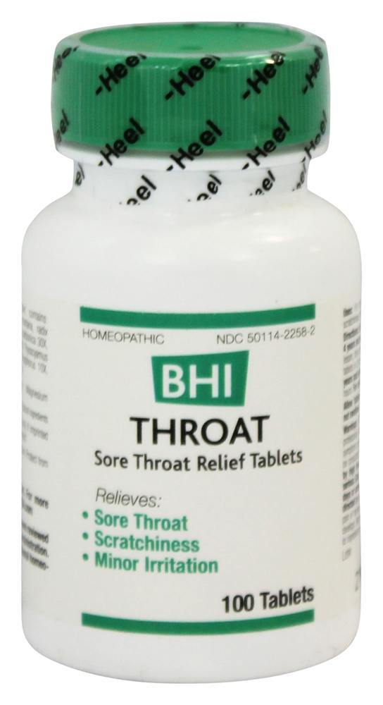 Medicação homeopática da garganta - 100 Tablets BHI/Heel