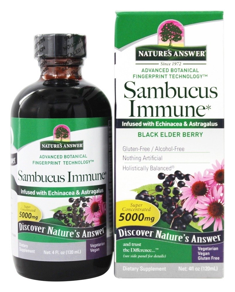 Sambucu Imune Preto Ancião Baga - 4 fl. oz. Nature's Answer