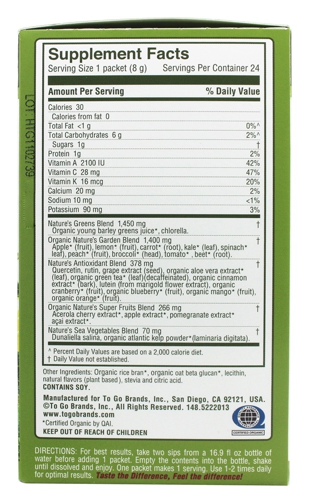 Saudável para ir ir frutas verdes - 24 Pacotes (s) To Go Brands - Imagem 2