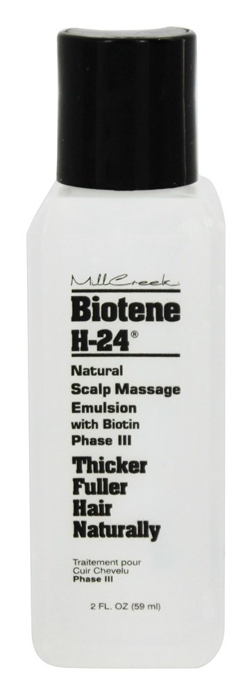Biotene H-24 Emulsão de Massagem Natural do Couro Cabeludo com Biotina de Fase III - 2 fl. oz. Mill Creek Botanicals