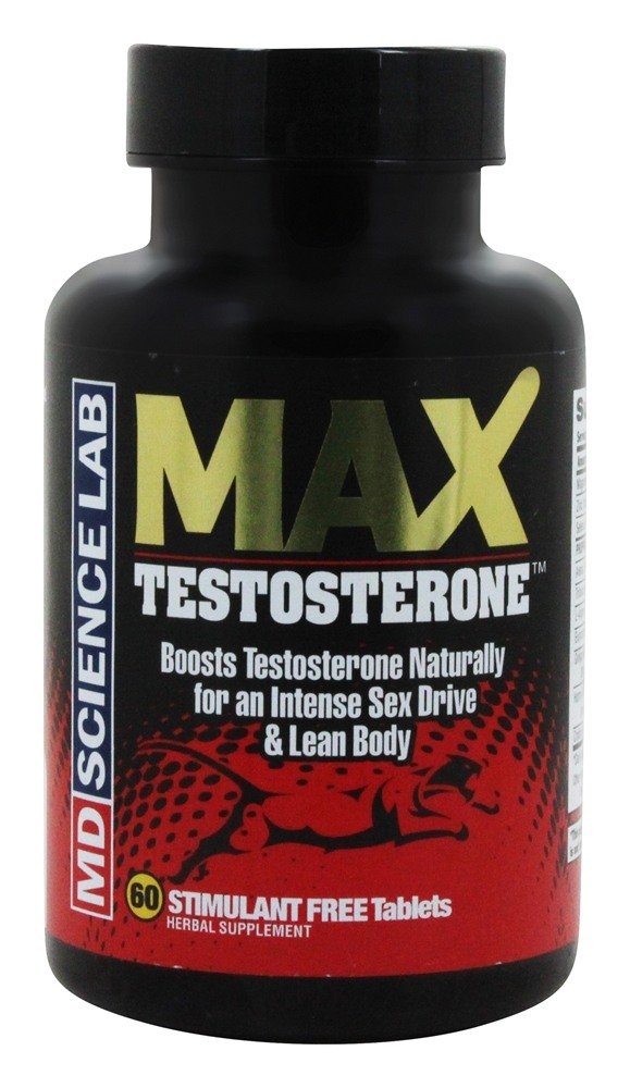 Max Testosterona Sem Estimulantes - 60 Tablets MD Science Lab